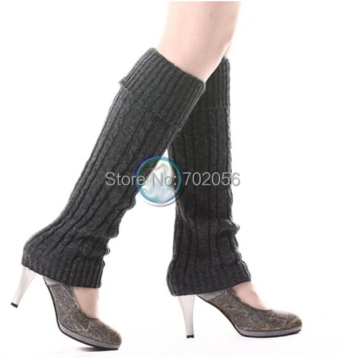 

black grey cream twist Leg Warmers Ballet Dance Warm up Gaiters Boot Cuffs Boot Covers #3650