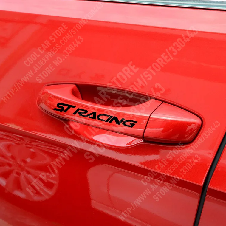 مقبض الباب السيارات التصميم st سباق السيارات ملصقا ل جميع السيارات #5
