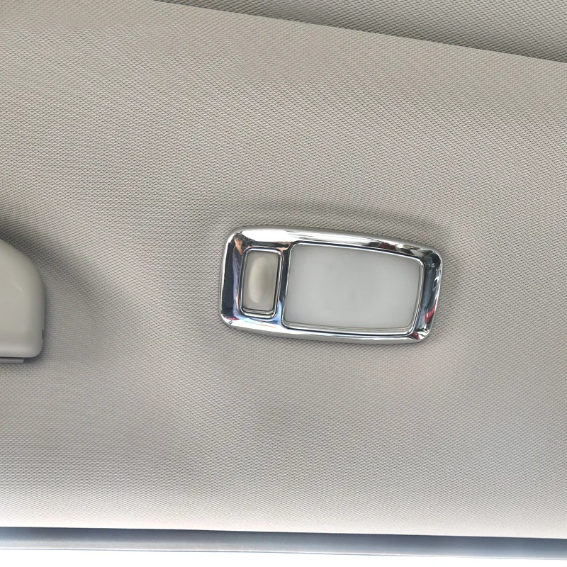 ABS Chrome For Nissan X-trail T32 Rogue 2014-2018 front/rear reading Lampshade light lamp frame cover trim car accessories 3pcs