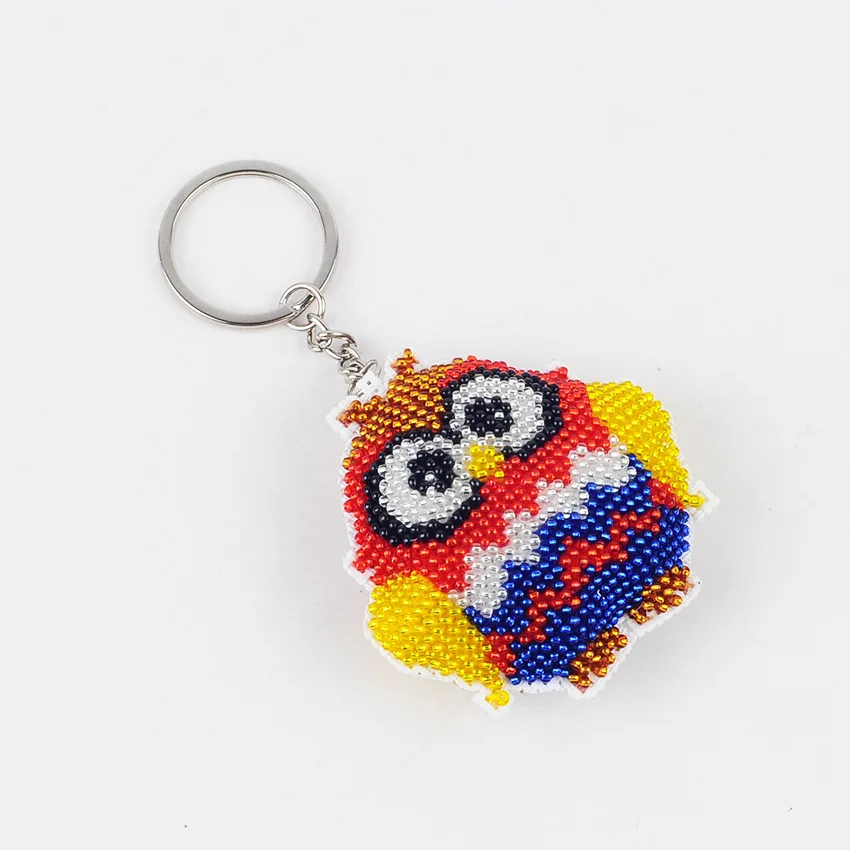 diy beads toys Owl handmade Embroidery cross-stitch little ornament with beaded bags key chain adult children gifts wholesale