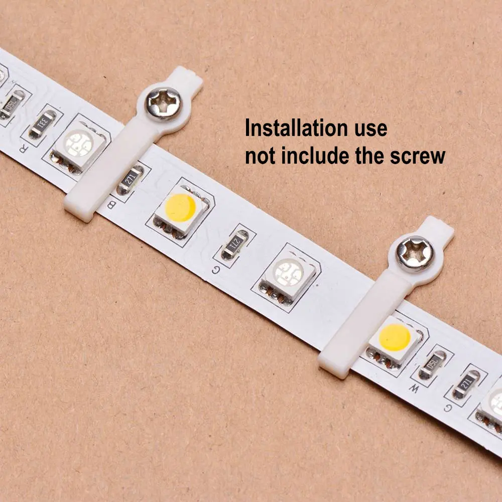 Fixing LED Strip Mounting Clip 8mm 10mm 12mm Non-waterproof LED Strip Holder 10pcs/lot