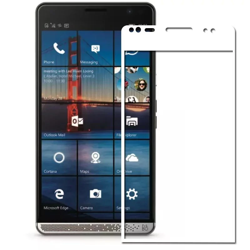 Full Cover Tempered Glass Film Screen Protector for HP Elite X3 + Cleaning Wipes Protective Film No Retail Box