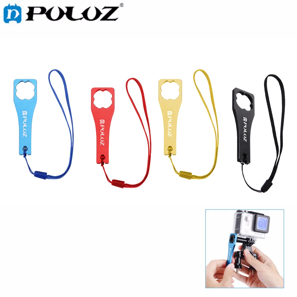 PULUZ For Go Pro Accessories Aluminum Alloy Tighten Screw Cap Wrench Tool for GoPro HERO5  HERO4 Session HERO 5 4 3+ SJ4000/EKEN