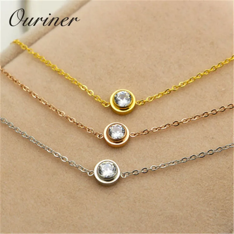 Single Jewelry Thin Rope Line Bracelet Single Crystal Bangle Rose Gold-Color Chains Charms Bracelet Women Lover  K0002-1