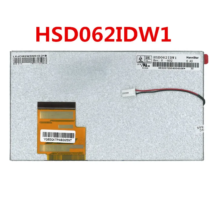 HSD062IDW1 A00 A01 A02 6.2 inch lcd screen and touch screen