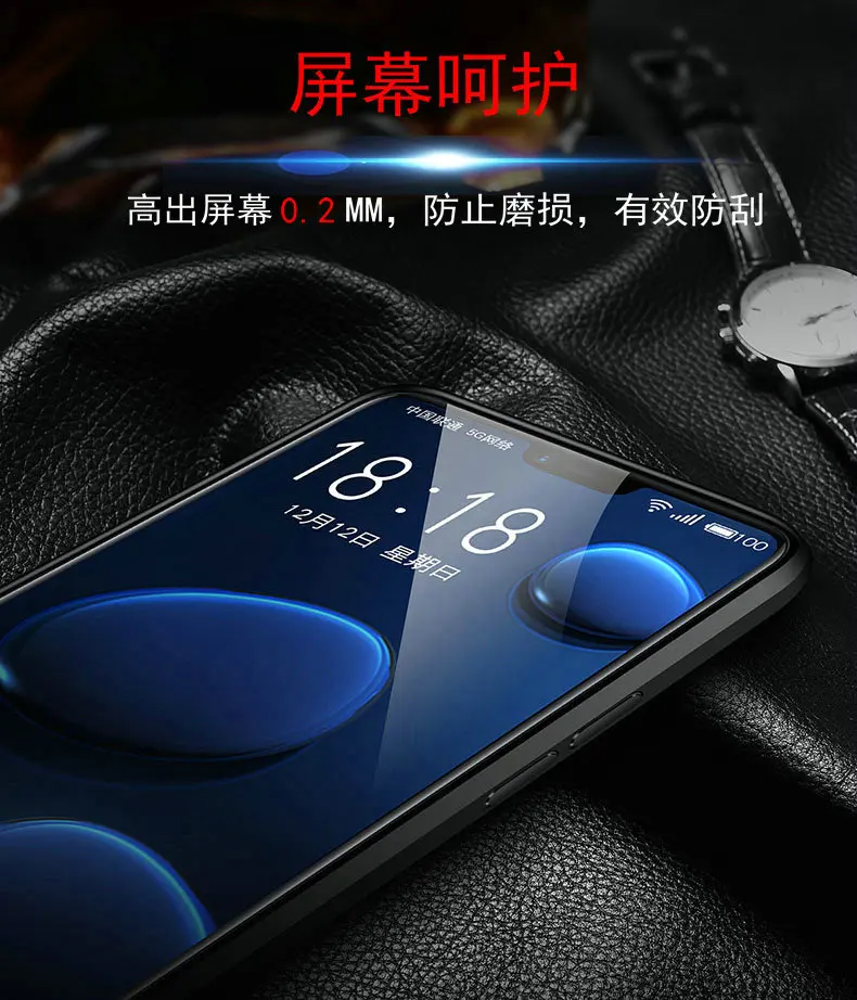 For Xiaomi Mi 9T Pro Case Luxury Leather texture With Stand Ring Magnet Silicone Protect back cover case for xiaomi mi 9t mi9t