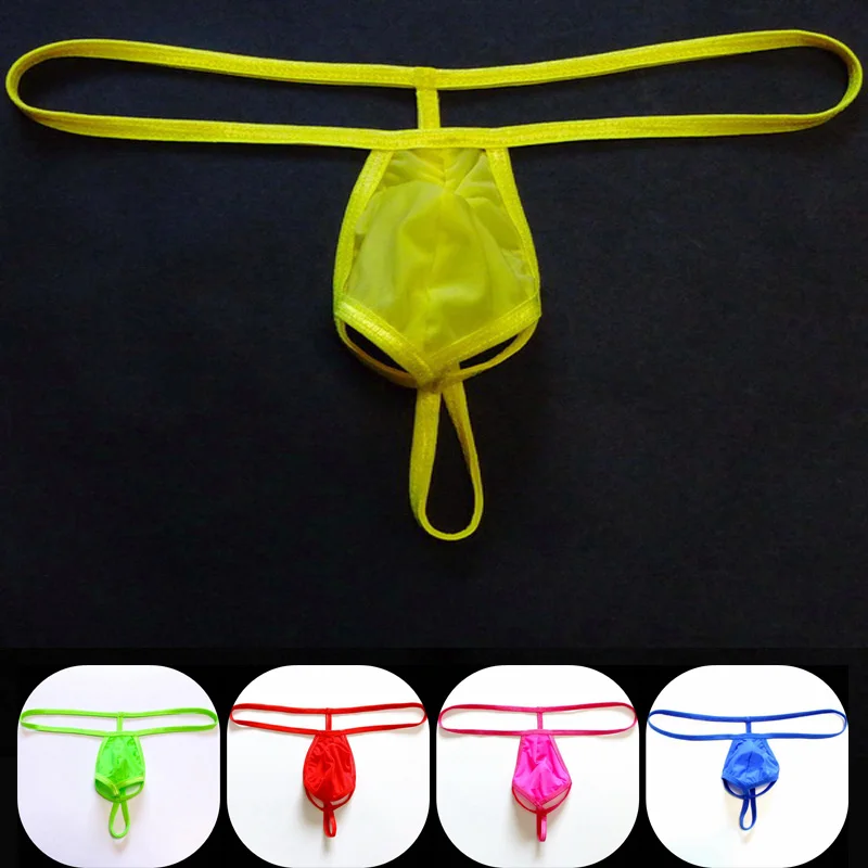 Thin Milk Silk Mens Penis Pocket Underwear jockstrap gay underwear 2019 hot Men Thong Nylon Low Waist Transparent Male