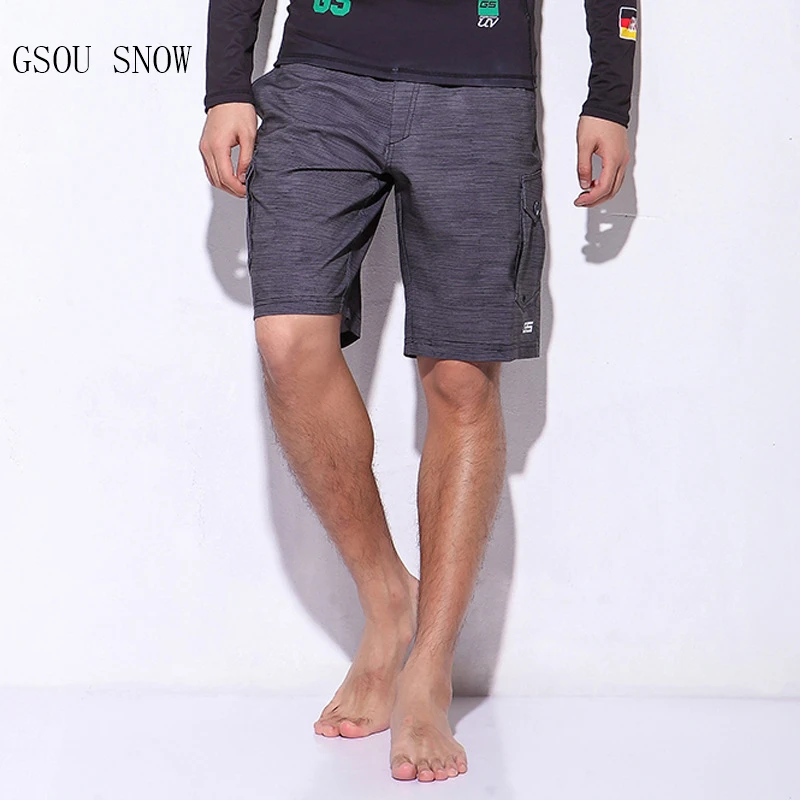 

SNOW Men's Beach Quick-drying Breathable sunscreen ultra-light shorts Fitness running sports shorts camping pants