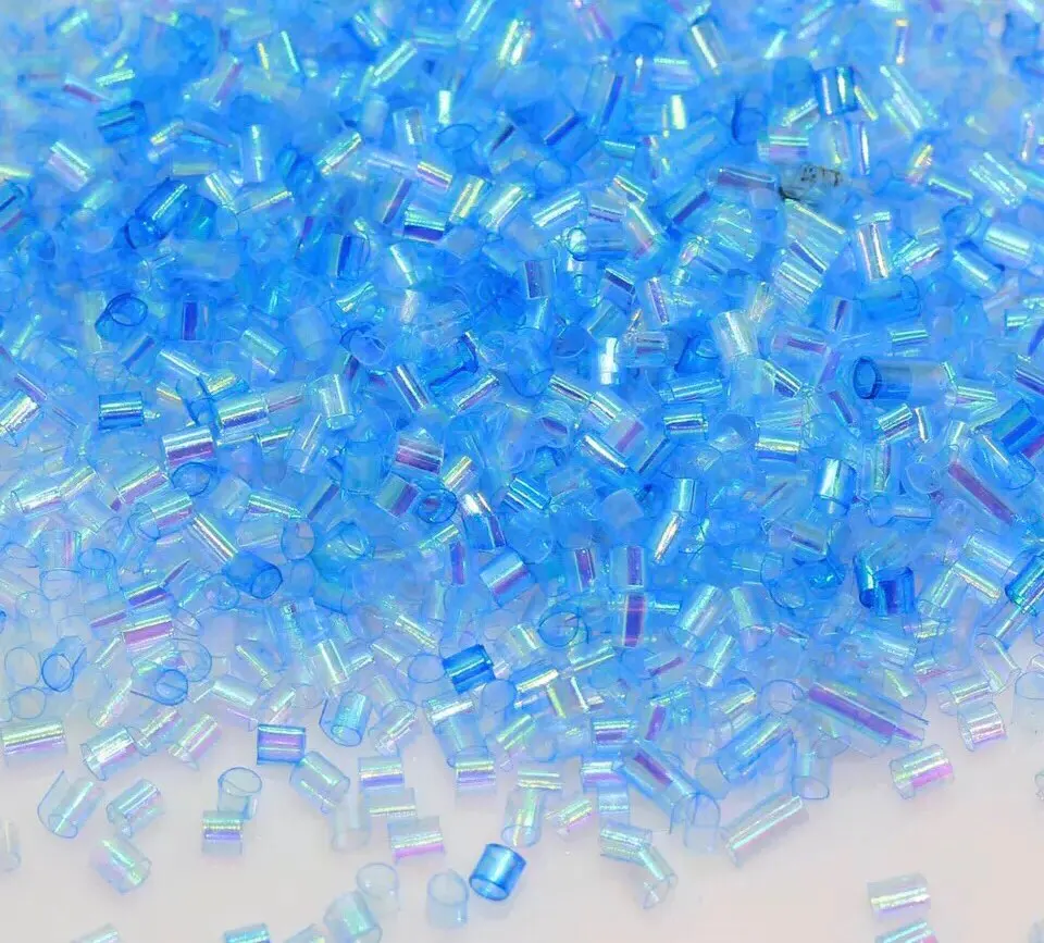 

500g/Lot 2*3mm AB Paillette Pipe sequins Center Holes Sewing PVC DIY Sewing Materials Loose Sequins