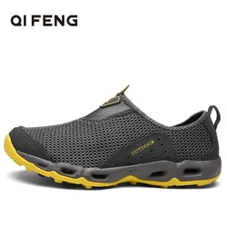 2026 Summer Classic Men Women Couple Sports Aqua Shoes Breathable Slip On Sneakers Comfortable Water Trekking Outdoor Footwear