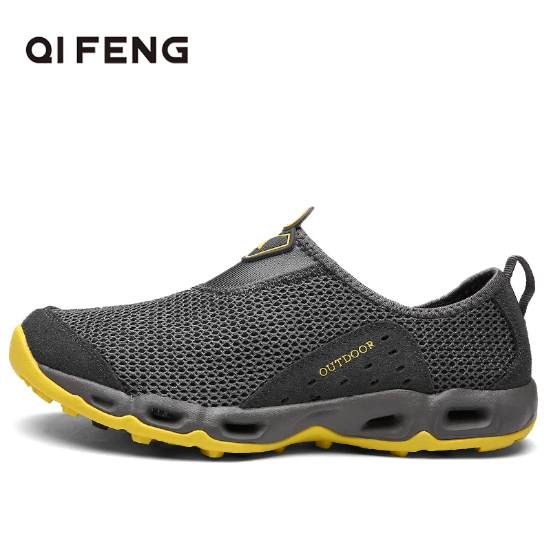 2025 Summer Classic Men Women Couple Sports Aqua Shoes Breathable Slip On Sneakers Comfortable Water Trekking Outdoor Footwear