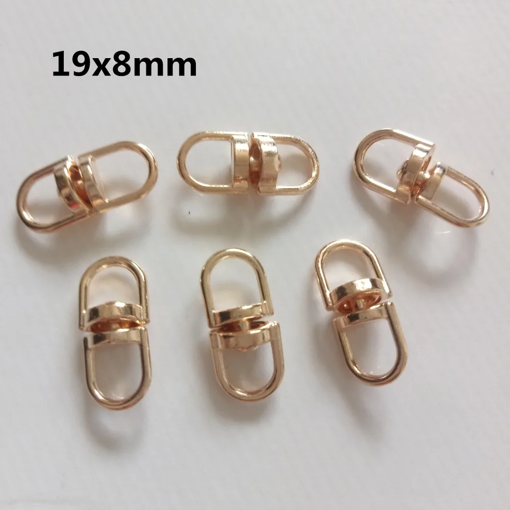 Hot 200pcs Alloy Eight-shaped Buckle 19x8mm Key Chain Connection Buckle Diy Fashion Jewelry Accessories