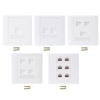 86 Type Computer Socket Panel CAT5E Network Module RJ45 Cable Interface Outlet Wall S