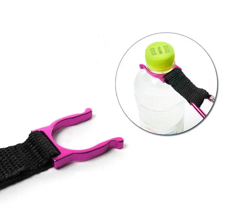 Fast DHL Free shipping 1000pcs Locking Carabiner Clip Water Bottle Buckle Holder Camping Snap hook clip-on Clicp on