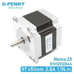 NEMA23 stepper motor 57X51mm 2.8A 1.1N.m stepping motor 157Oz-in Nema 23 CNC for router engraving milling machine 3D printer