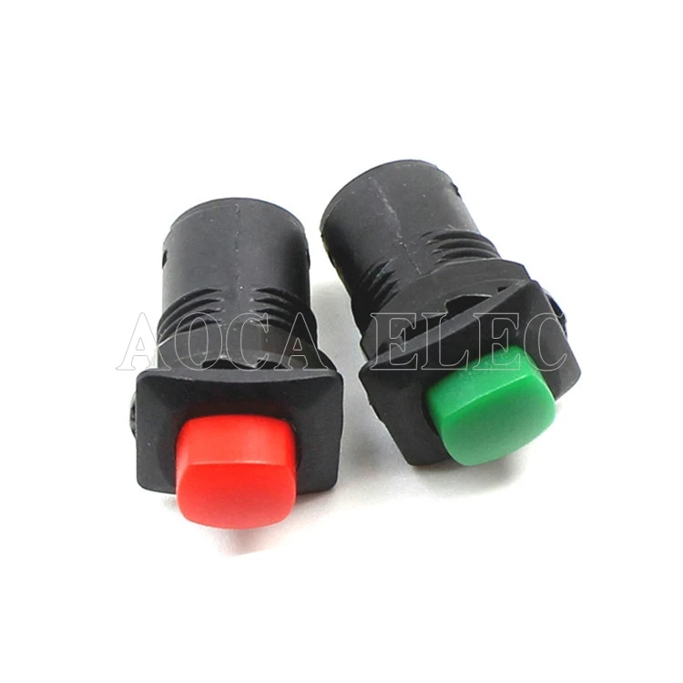 200PCS Switch Push Switch 12.5mm Momentary OFF-(ON) DS-225 push button switch2 pin push button switch