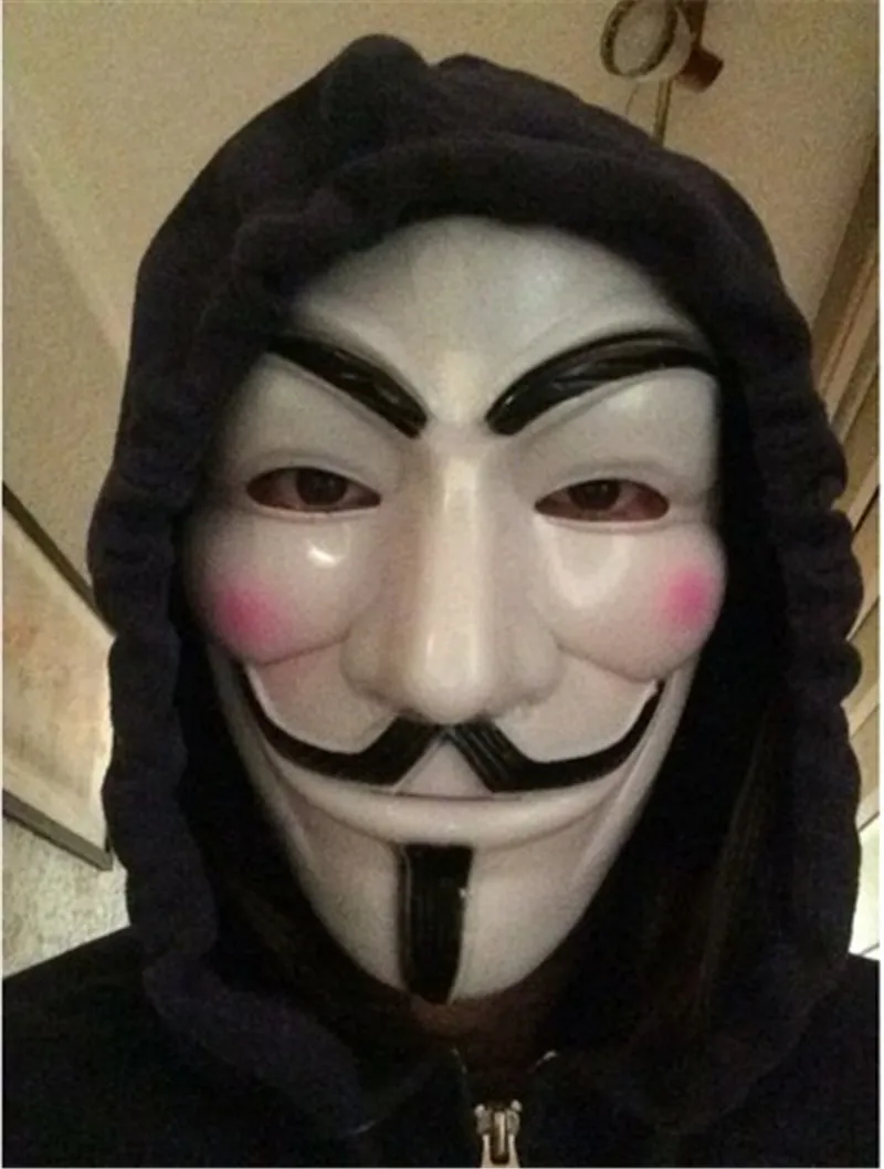 Party Masks V for Vendetta Mask Anonymous Guy Fawkes Fancy Dress Adult Costume Accessory Party Cosplay Masks