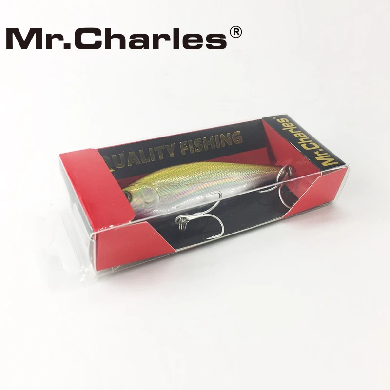 Mr.Charles CMC012 Fishing Lures , 80mm/10.2g 0-0.8m Suspending High Quality Minnow Crankbait Fishing Lure Hard Bait