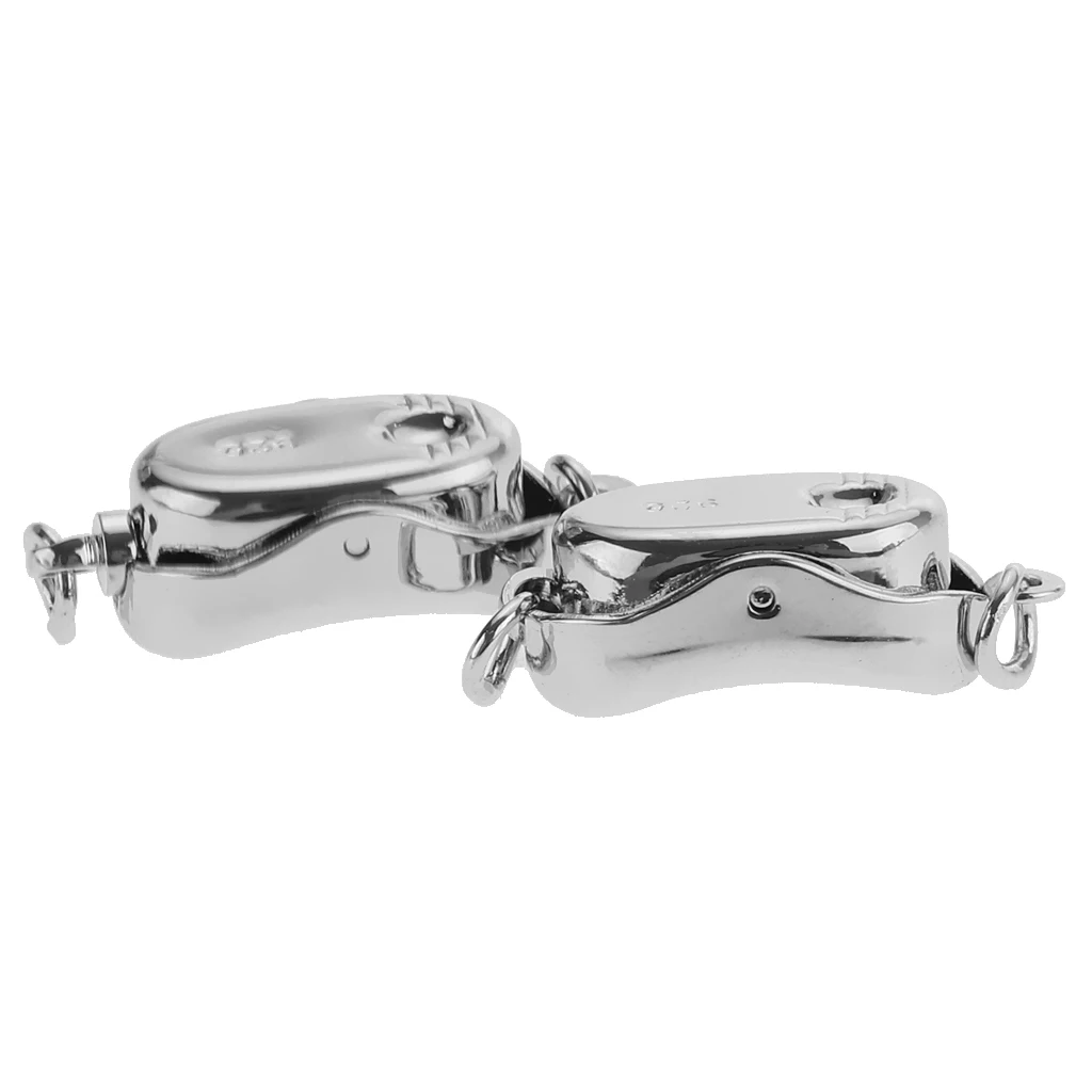 2 pcs 925 Sterling Silver Color Connector Buckle Clasp for DIY Necklaces Bracelets Jewelry Makings Findings Supply Accessories