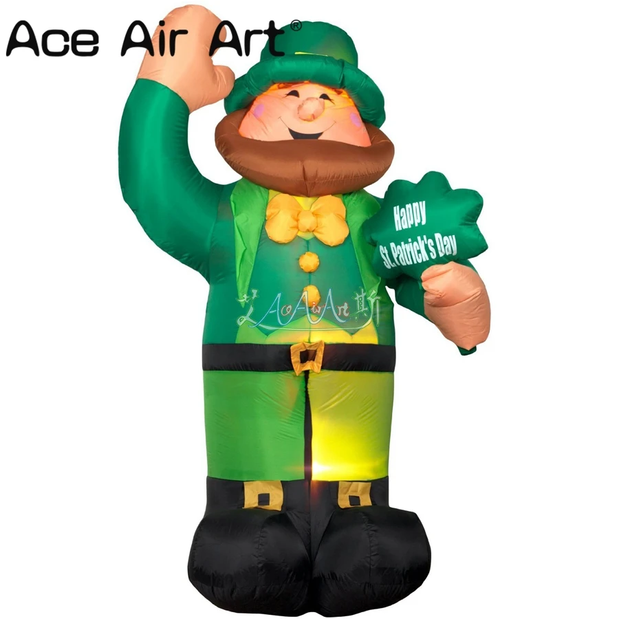 Huge Inflatable Leprechaun Decoration for St.Patrick's Day Holiday