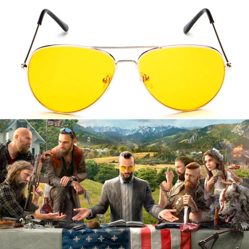 Gioco FAR CRY 5 Occhiali da sole cosplay Prop Joseph Seed EyeWear Occhiali