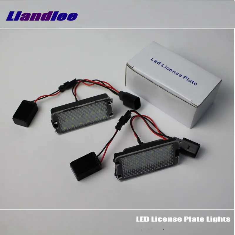

Liandlee Car License Plate Lights For Seat Arosa 1997~2005 Auto Number Frame Lamp Bulb LED Electronic Accessories