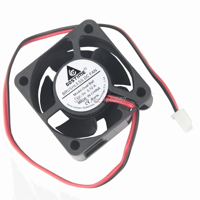 

10 Pieces Lot Gdstime 40mm x 20mm 4020 4cm Ball Bearing 2Pin Brushless DC 5V Axial Cooling Fan