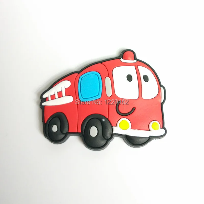 Hot sale!!! Cartoon Car fridge magnets whiteboard sticker Vehicle Silicon Gel Refrigerator Magnets Educational Kids gift