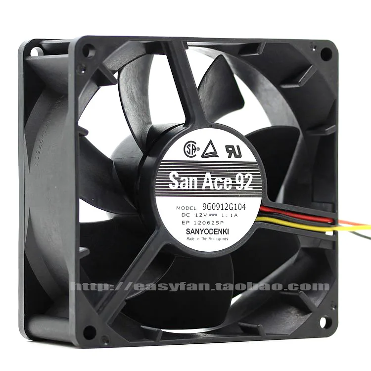 

NEW SANYO DENKI SAN ACE 9G0912G104 9038 9CM 12V 1.1A 3PIN cooling fan