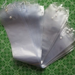 30pcs PVC Packaging For Weave Hair Packaging Bags with top hanger and bottom button durable best quality