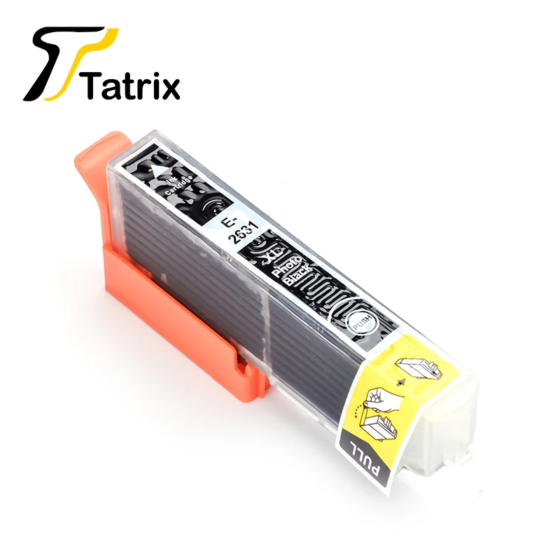 Tatrix Black Compatible Ink Cartridge 26XL T2621 T2631 For Epson XP-510 XP-605 XP-610 XP-615 XP-700 XP-710 XP-800 XP-810 printer