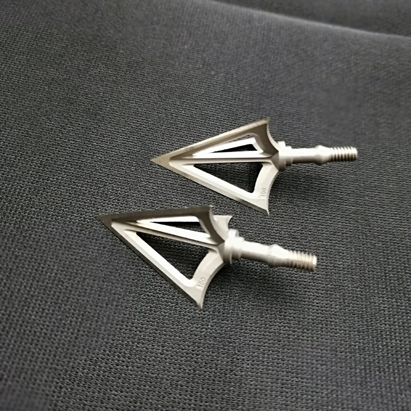 3/6/12/24pcs Archery 3 Blades Broadhead Sharp 100Grain Arrow Head Stainless Alloy G5 Arrowhead Screw Tips Hunting