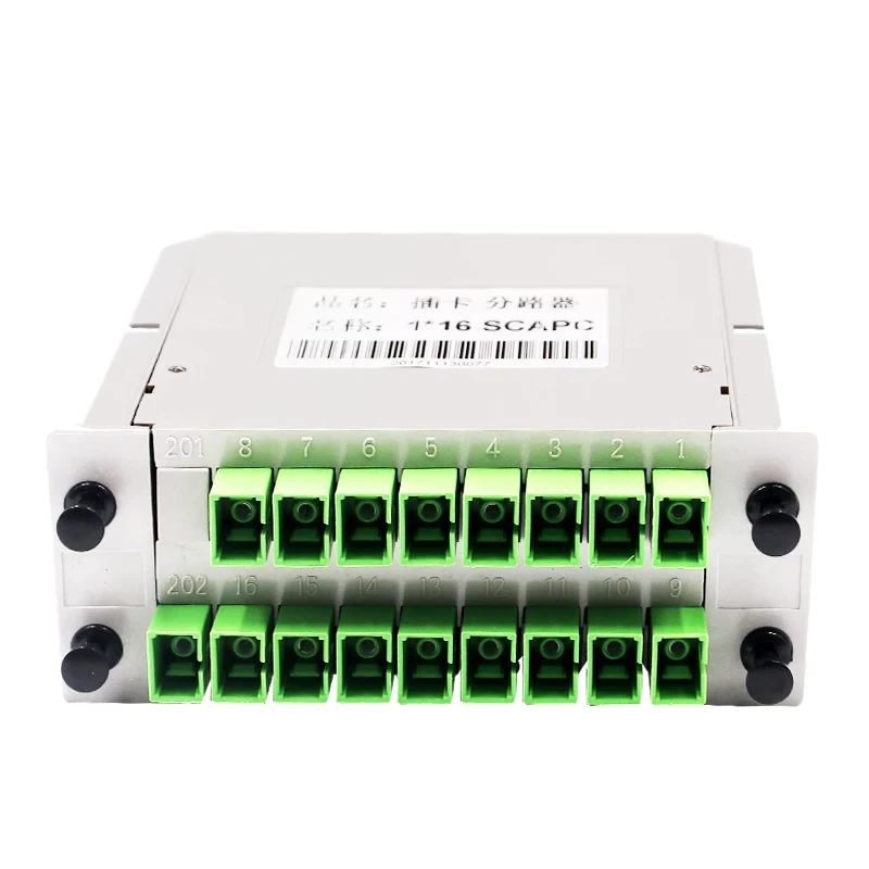 LGX 박스 섬유 스플리터, GEPON FTTH SM SC/APC, 1x16 PLC 광학 커플러, 카세트 텔레콤 GPON ELINK 평면 웨이브 가이드, 2 개