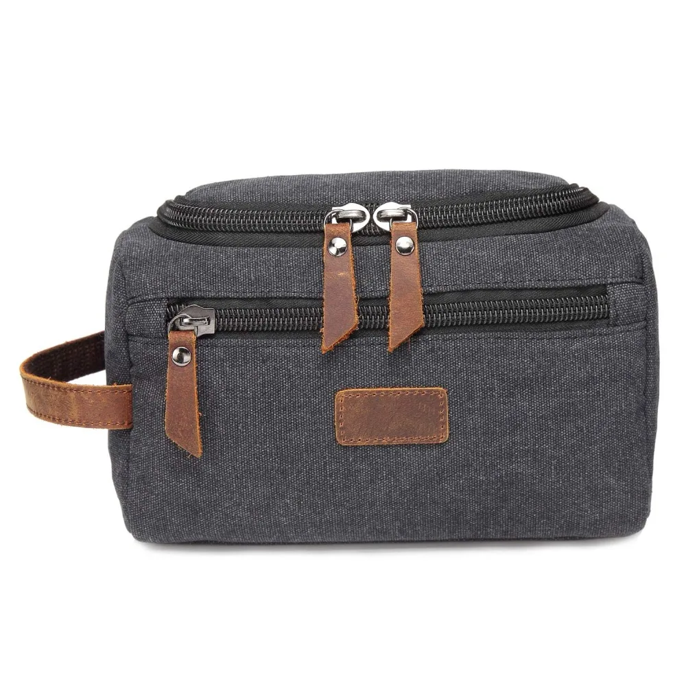 Wasserdicht Tragen Männer Kosmetik Make-Up Box Tasche Reise Veranstalter Leinwand Große Notwendigkeiten Männlichen Eitelkeit Fall Waschen Kulturbeutel – Detail 6