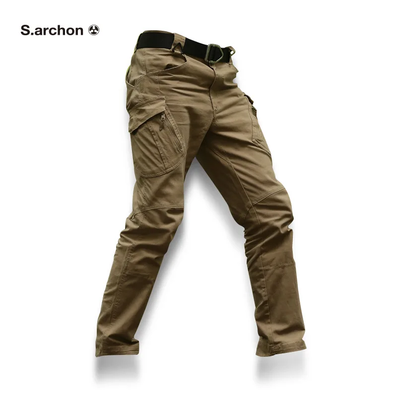 X9  tactical men's pants Cargo casual Pants Combat SWAT Army active Military work Cotton male Trousers mens