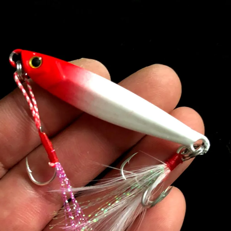 Angeln Glow Jigs 15g/6cm 7g/10g/20g/25g Jigbait Köder Shore Cast Lockvögel Metall Köder Künstliche Köder 1 Stück Verkauf – Detail 6