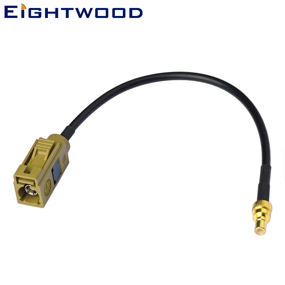 Eightwood Car Fakra K Jack to SMB Male Connector Cable RG174 Cable 15cm for XM Sirius Coax Satellite Radio Antenna Adapter Cable