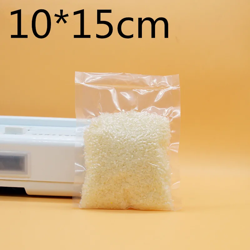 

100pcs 10x15cm Transparent Plastic Bags, PE Vacuum Bag Flat Heat Sealing Food packing Bags small packing pockets