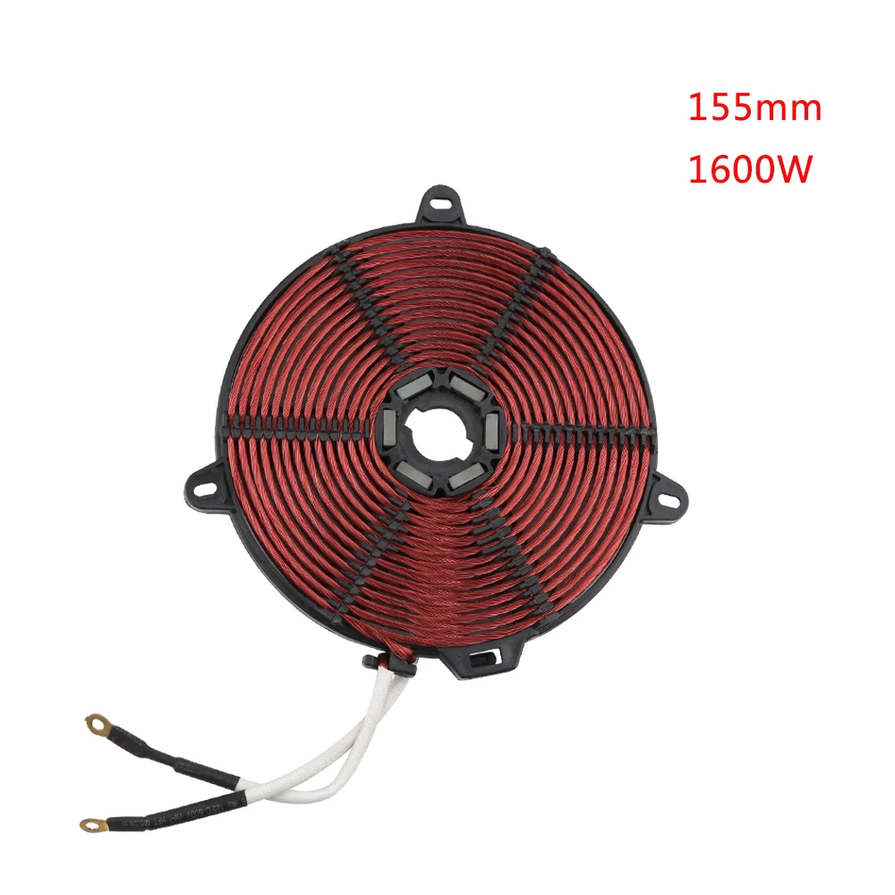 1600W 155mm Heat Coi Enamelled Aluminium Wire Induction Heating Coil Panel Induction Cooker Accessory