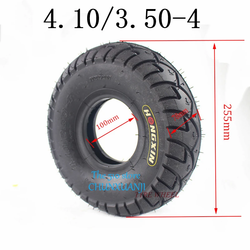 

Free Shipping New 4.10/3.50-4 Tyres and Inner Tube Fit Electric Tricycle, Trolley,Electric Scooter,warehouse Car 10 Inch Pneu