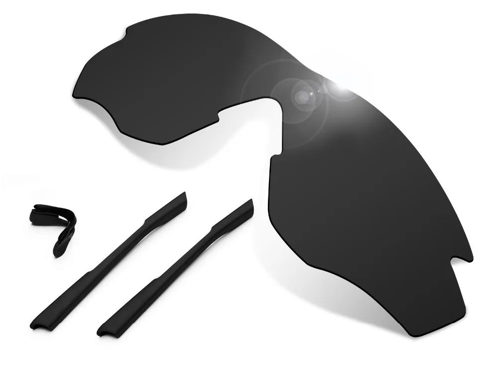 Glintbay Polarized Lenses with Rubber Nosepads & Earsocks Replacement for Oakley M2 Frame OO9212 Sunglasses