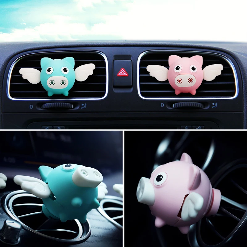 Animal Piggy Shape Car Perfume Air Freshener Auto Air Vent Fragrance Car Accessories