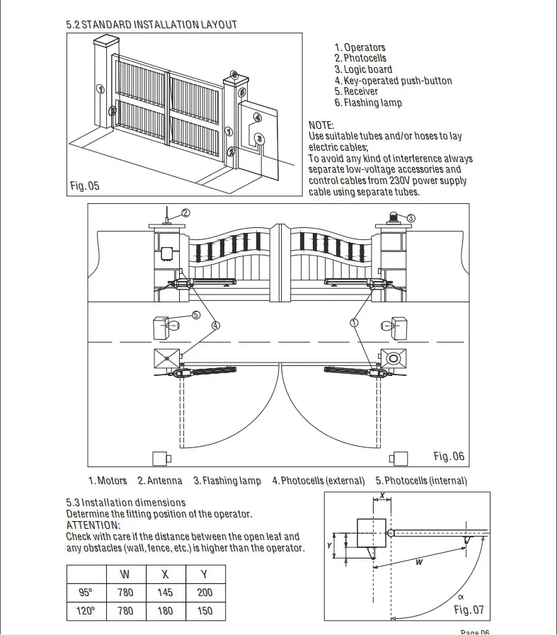 Imagem -05 - Portão Automático com Interruptor de Limite 500kg ac 230v tipo Porta de Operador Braço Duplo 3m 4m com Sistema Remoto