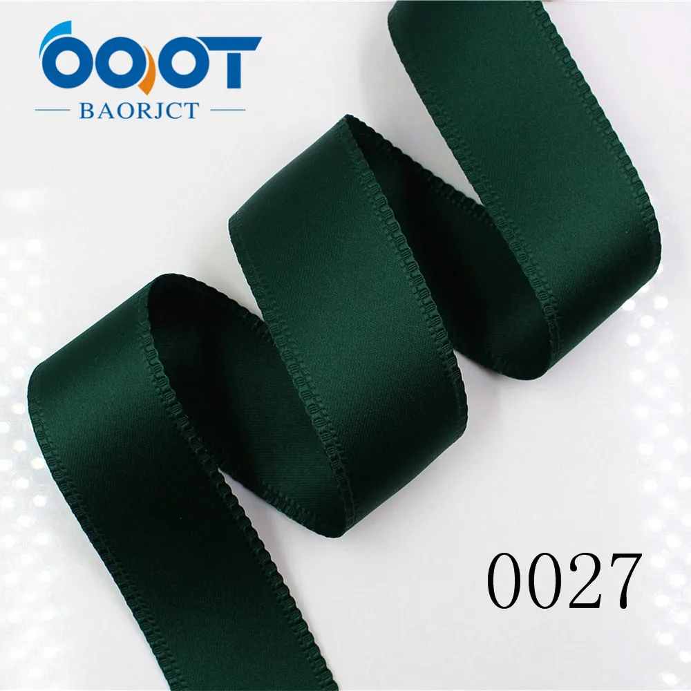 OOOT BAORJCT 181304 38mm 10 yard solid color bilateral flower ribbon Wedding decorative ribbons,gift wrap,DIY handmade materials