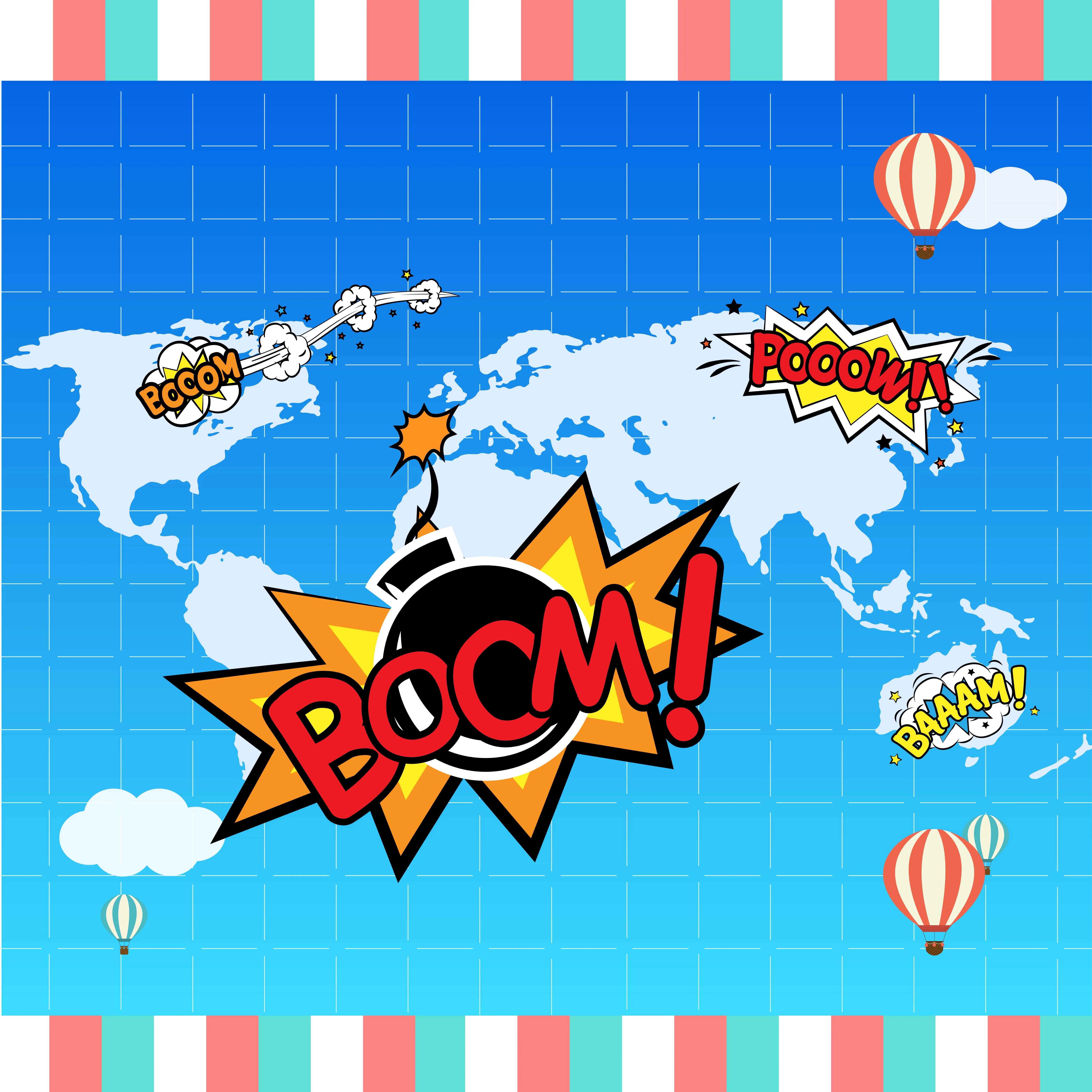 Allenjoy photography background world map Bombs Spoof Creative blue photography photography backdrops photo studio props