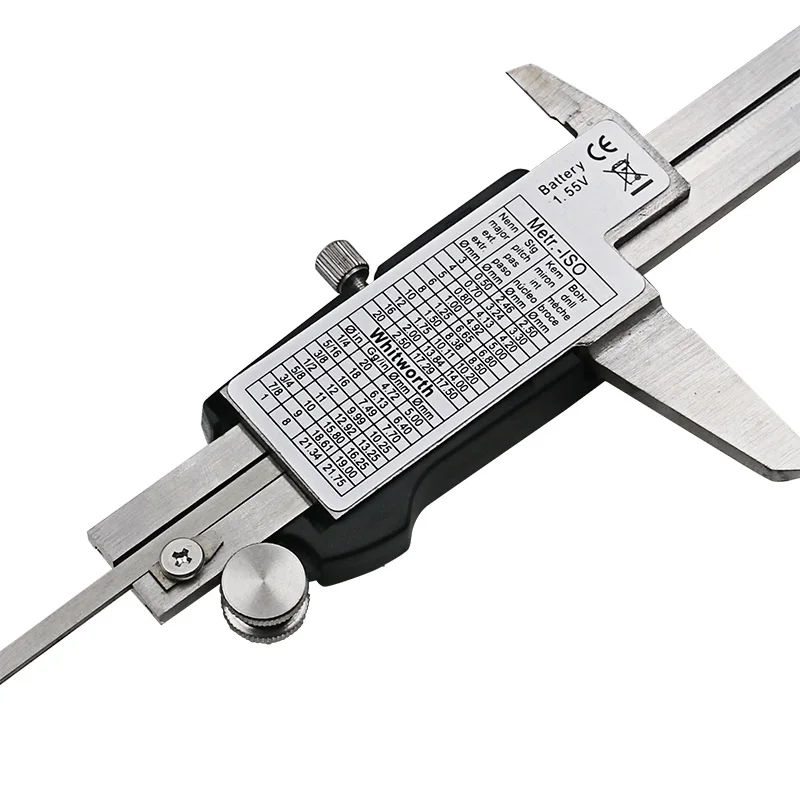 Stainless Steel Digital Display Caliper 150mm Fraction MM Inch High Precision Stainless Steel LCD Vernier Caliper