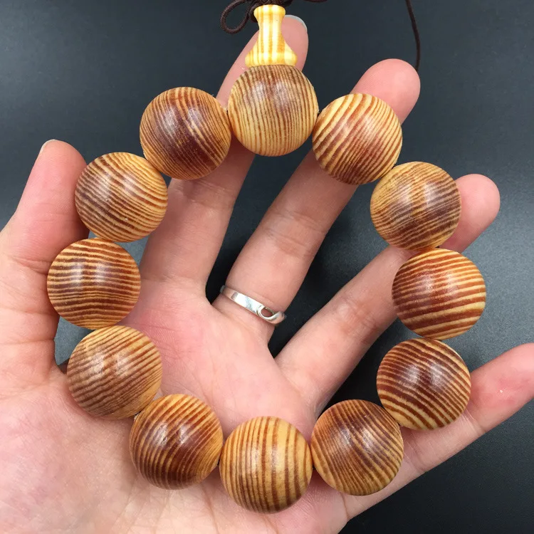 Agathis albaPrayer Beads Bracelet Elastic Blood dragon Wood  Buddha Bracelet Buddhist Prayer beads for Men Women 15/18/20MM