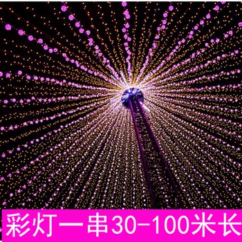 Açık noel işıkları Led dize işıkları 100M 10M 20M String Fairy peri işık tatil işıkları aydınlatma ağacı çelenk