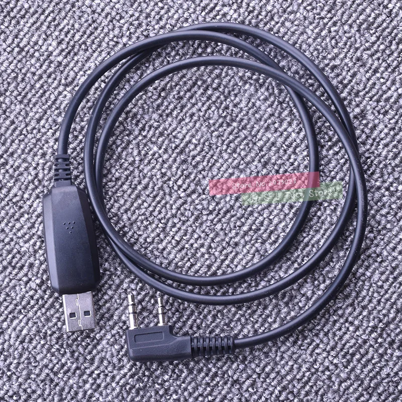 USB Programming Cable+Driver CD K Type For Kenwood Walkie Talkie Baofeng UV5R BF-888S UV-82 BF-UV8D Two Way Radio For Win7 Win10