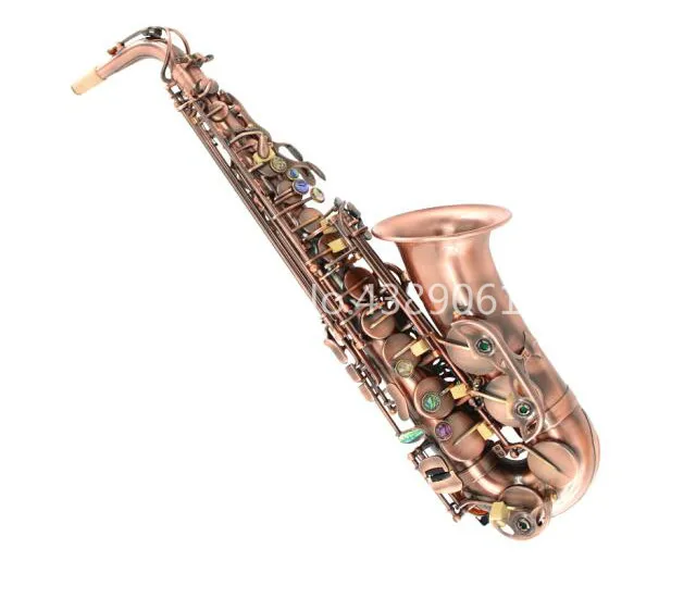 

New Arrival MARGEWATE MGL-324 Brand Retro Red Bronze Alto Saxophone Eb Tune Abalone Shell Button Sax High Quality Instrument